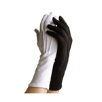 Long-Wristed Cotton Glove - White