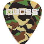 Boss Heavy Celluloid Guitar Picks - Camo 12 Pack