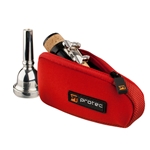 Protec Trombone / Alto Saxophone Mouthpiece Pouch - Neoprene, Single (Red)