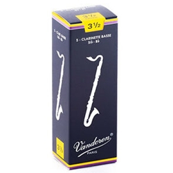 Vandoren - #3.5 Bass Clarinet Reeds - 5 Pack