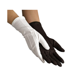 Long-Wristed Sure Grip Glove - White