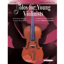 Solos for Young Violinists Violin Part and Piano Acc., Volume 1