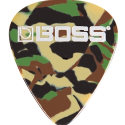 Boss Heavy Celluloid Guitar Picks - Camo 12 Pack