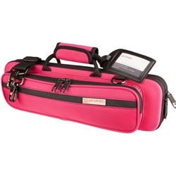 Protec Flute Case (B & C Foot) - PRO PAC, Slimline (Hot Pink)