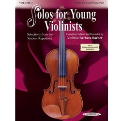 Solos for Young Violinists Violin Part and Piano Acc., Volume 3