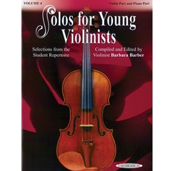 Solos for Young Violinists Violin Part and Piano Acc., Volume 4