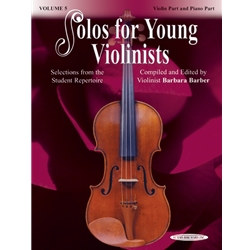 Solos for Young Violinists Violin Part and Piano Acc., Volume 5