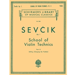 School of Violin Technics, Op. 1 – Book 3