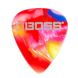 Boss Thin Celluloid Guitar Picks - Mosaic 12 Pack