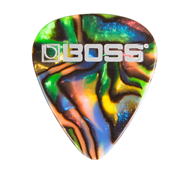 Boss Thin Celluloid Guitar Picks - Abolone 12 Pack