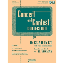 Concert and Contest Collection for Bb Clarinet Solo Book with Online Media