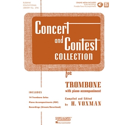 Concert and Contest Collection for Trombone Solo Book with Online Media