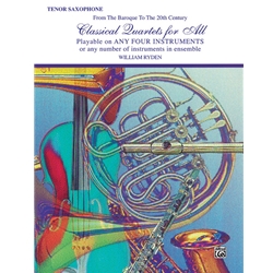 Classical Quartets for All, Tenor Sax