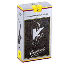 Vandoren V12 - #3 Alto Sax Reeds - 10 Pack